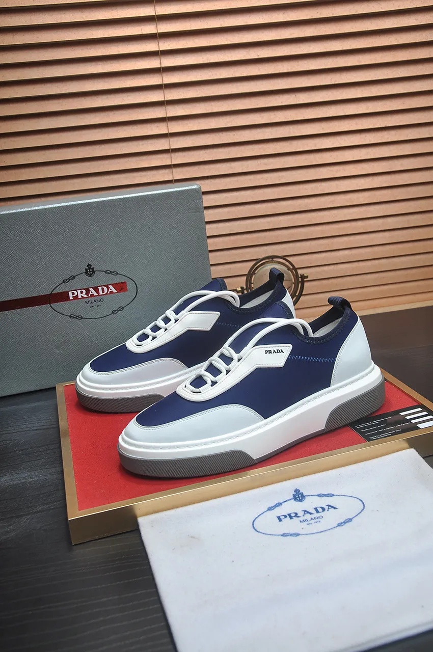 Men's shoes 💰580💶【PRADA】Top original, new season, high quality original goods, top imported calfskin with original imported glue, imported cowhide inside with original cowhide feet, original outsole! Quality guaranteed! Code 38-45 (45 customized)